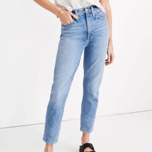 Madewell The Momjean in Melva Wash Jeans